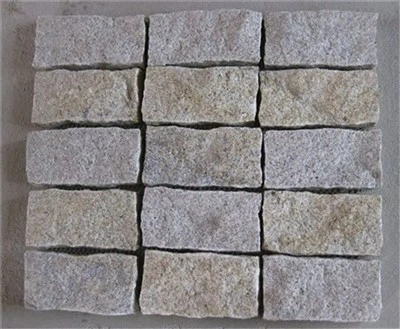 Taras z granitowej kostki brukowej