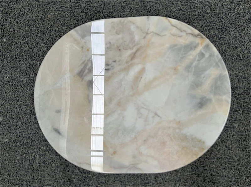 Southern Snowy Marble top on cabinet Southern Snowy Marble top on cabinet