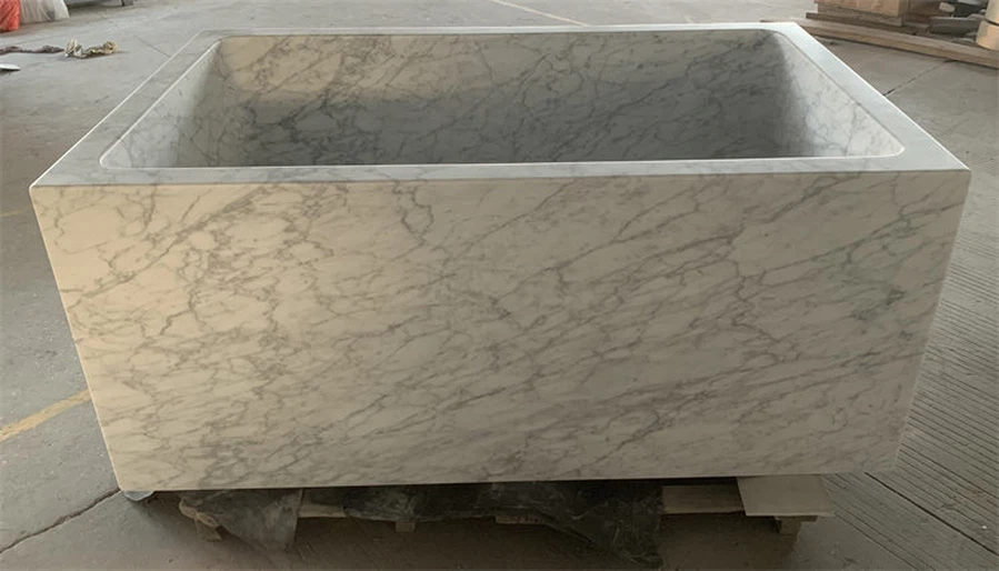 white carrara marble bathtub 150x90x65cm white carrara marble bathtub 150x90x65cm